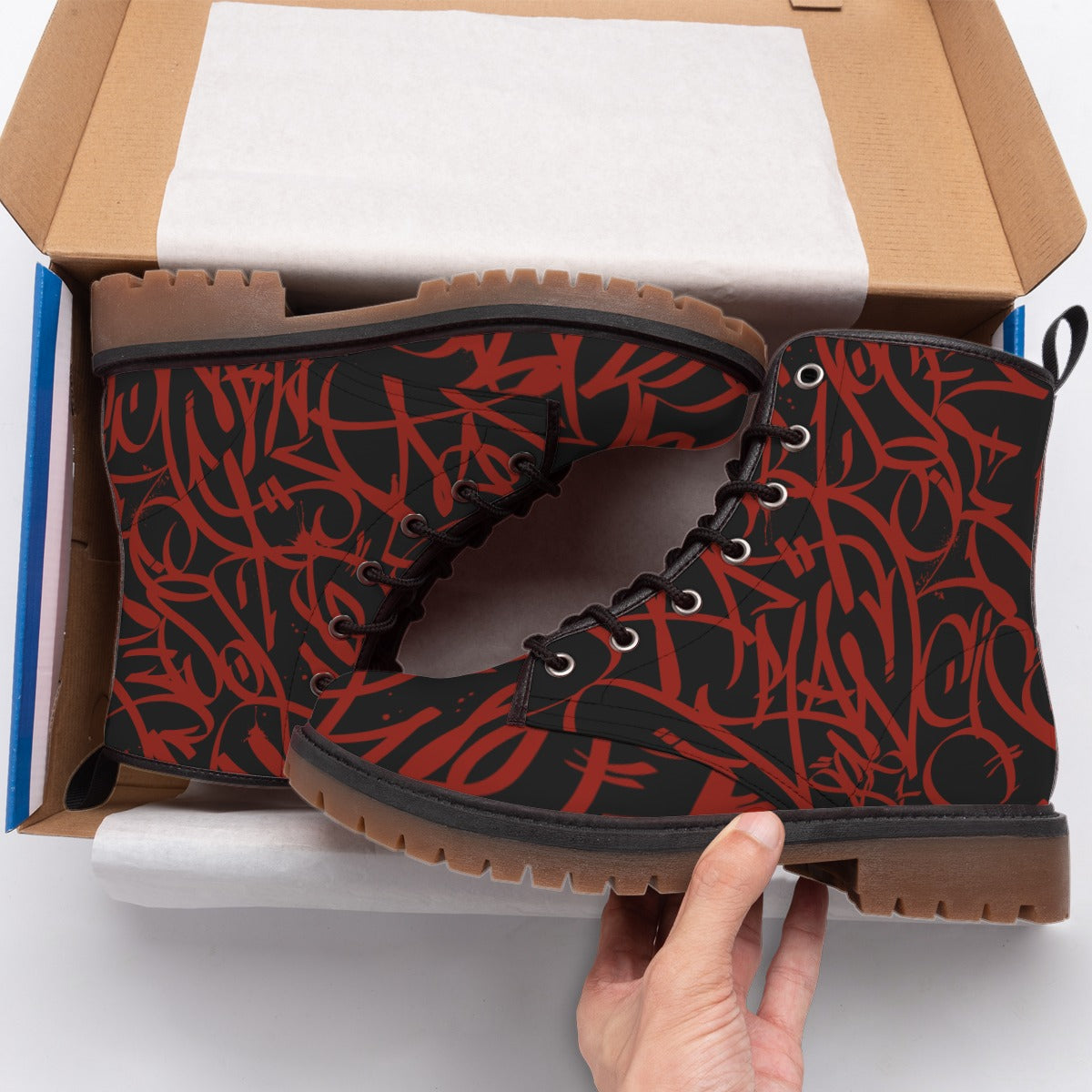 Bay Connection Boots - Red Tag over Black