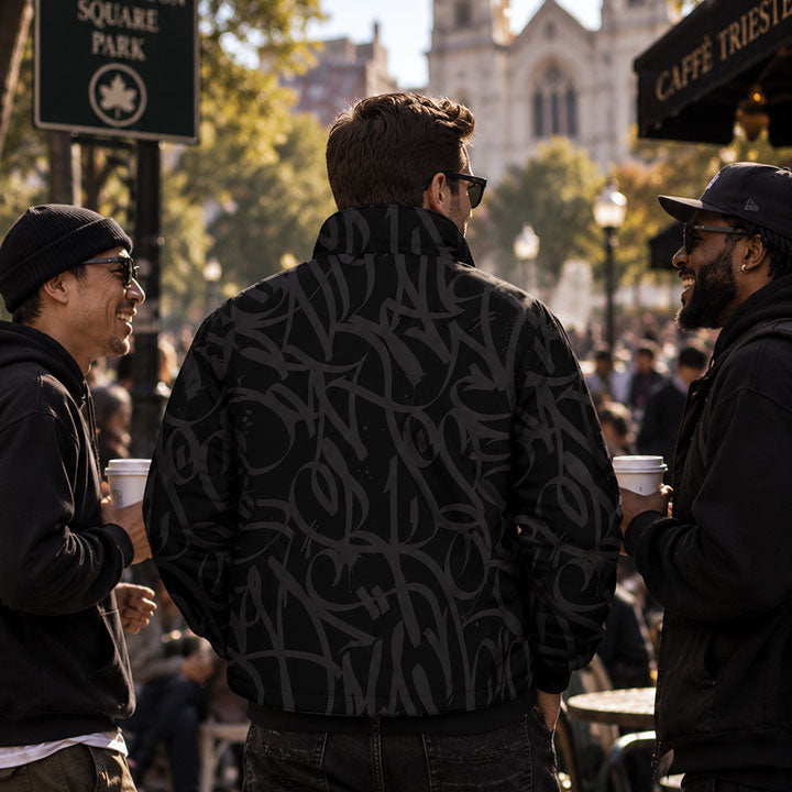 Bay Connection Black Black Warm Quilted Jacket 006