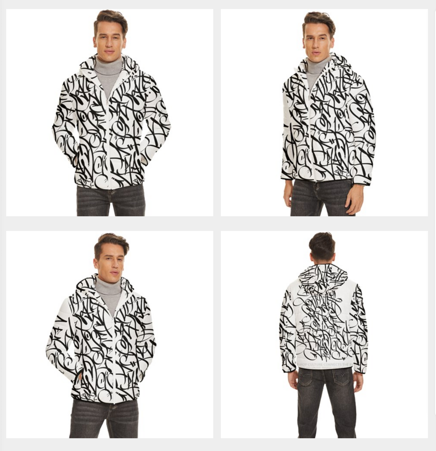 BOSS Jacket Design (Black on White)