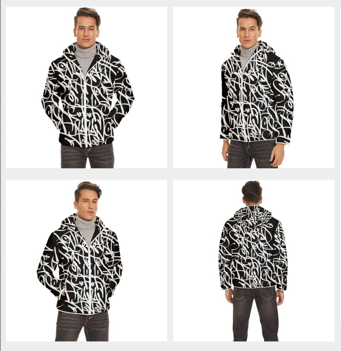 BOSS Jacket Design (White on Black)