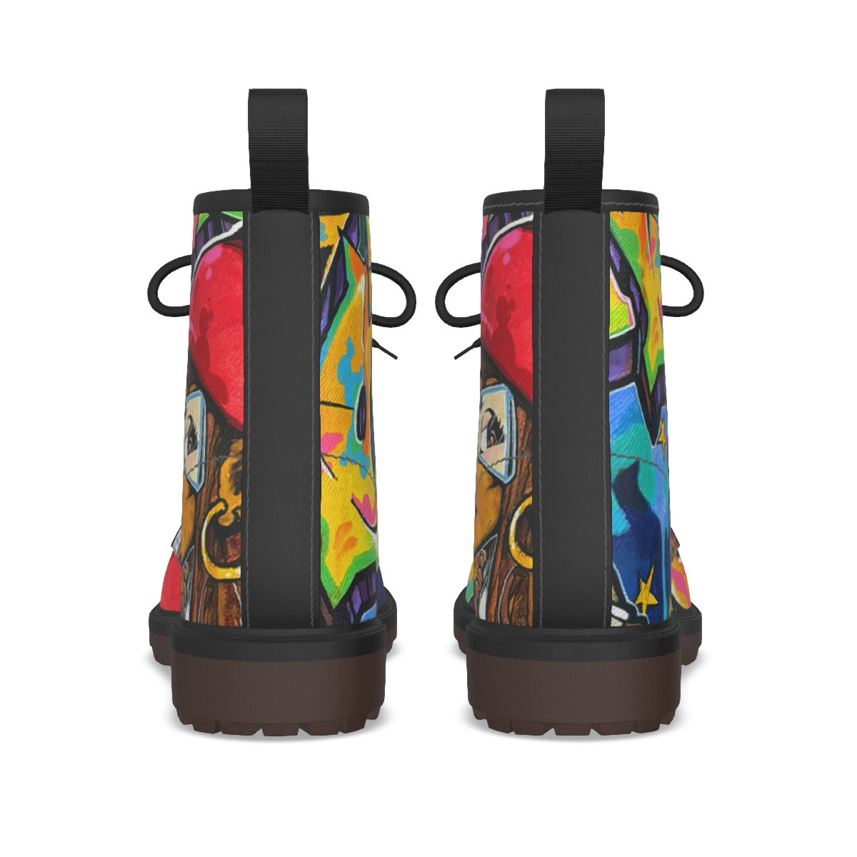 All-Over Print Men's Martin Short Boots
