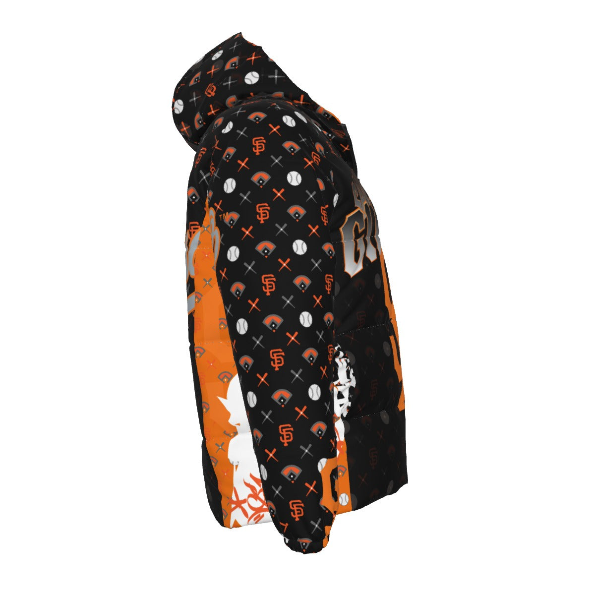 GIANTS PATTERN BLACK DOWNLOW UNISEX JACKET