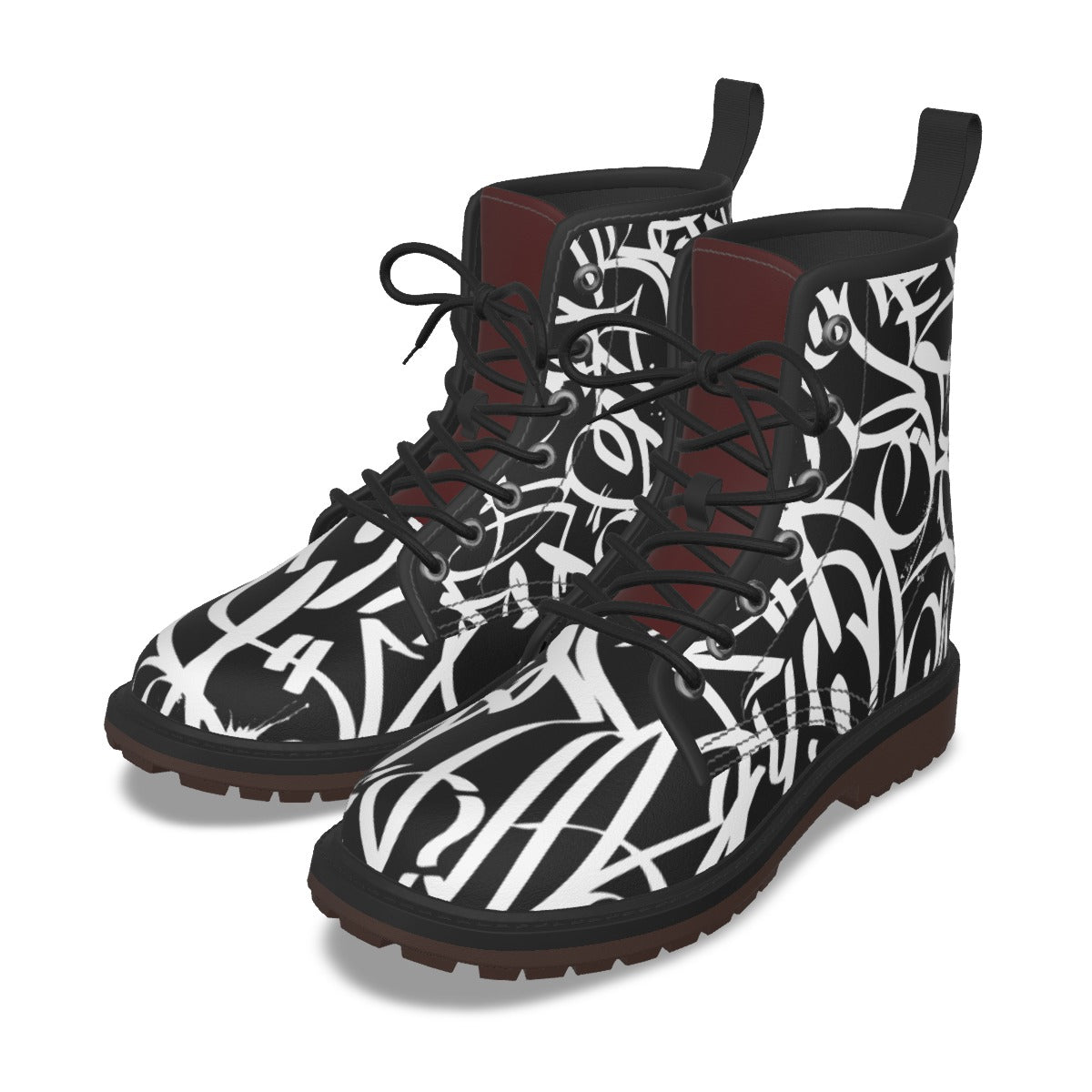 All-Over Print Men's Martin Short Boots