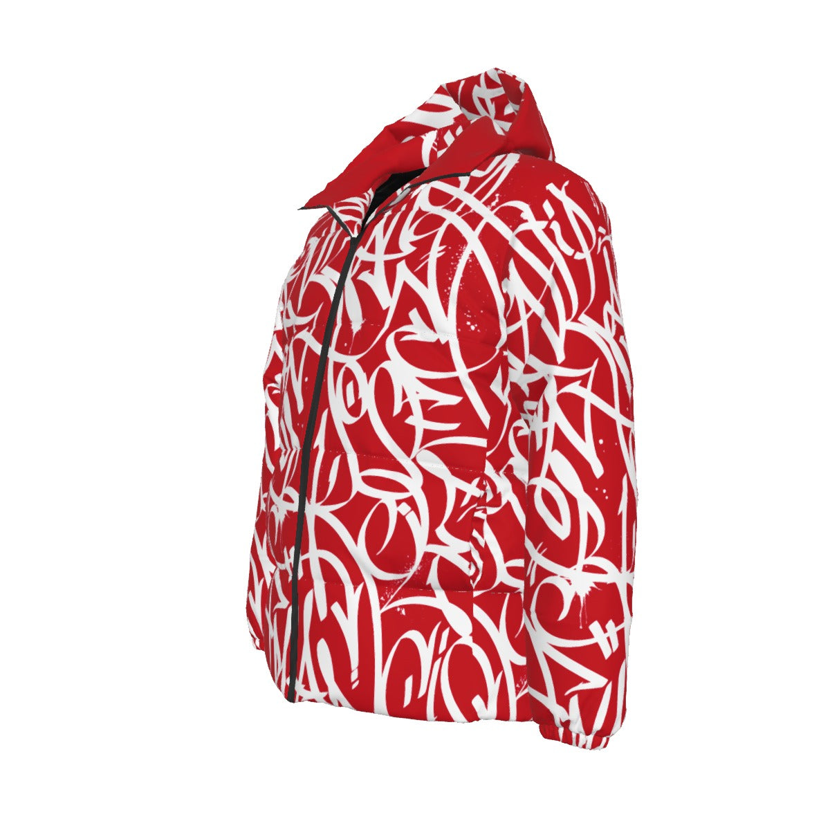 BAY CONNECT PUFFER JACKET (White over Red)