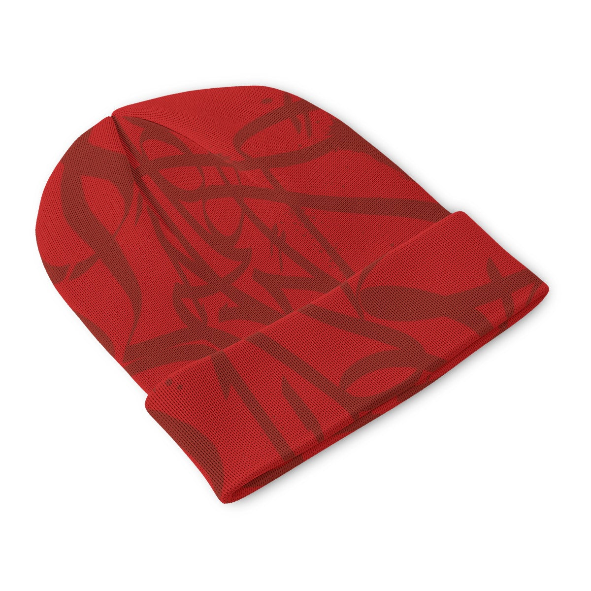 Red Red Beanie - All Over Tag 001