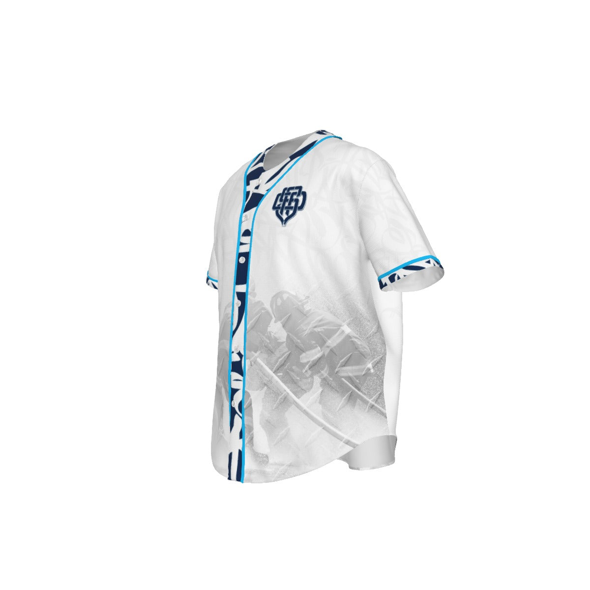 New SFFD Monogram Baseball Jersey (Blue)