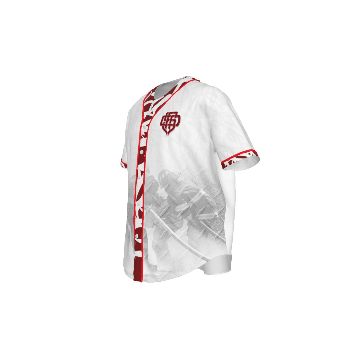 New SFFD Monogram Baseball Jersey (Red)