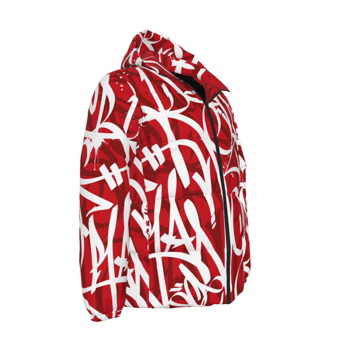 BAY CONNECT PUFFER JACKET (White over Red w/ Shadow) - 001