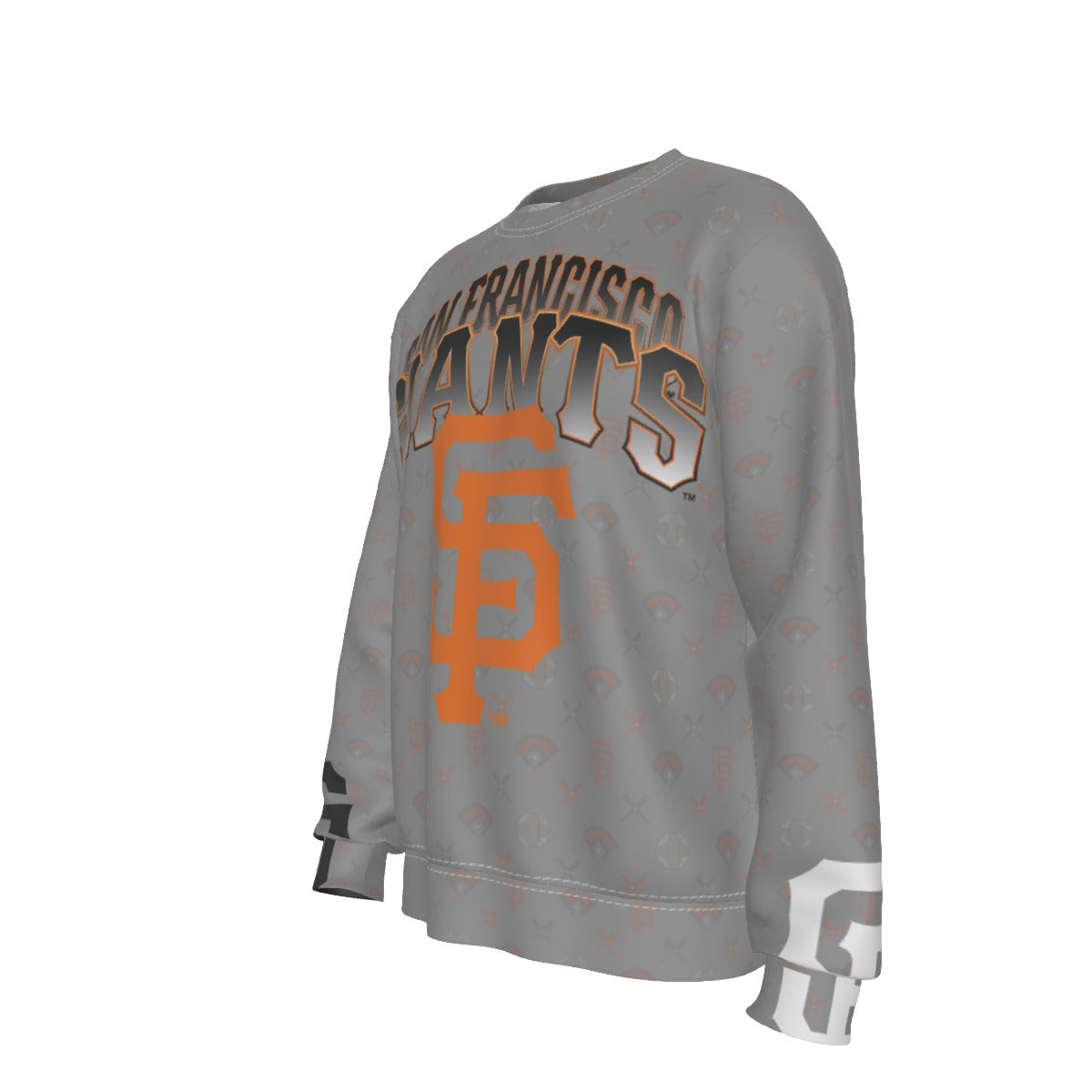 GIANTS HEAVY FLEECED OUT GRAY SWEATSHIRT - 001