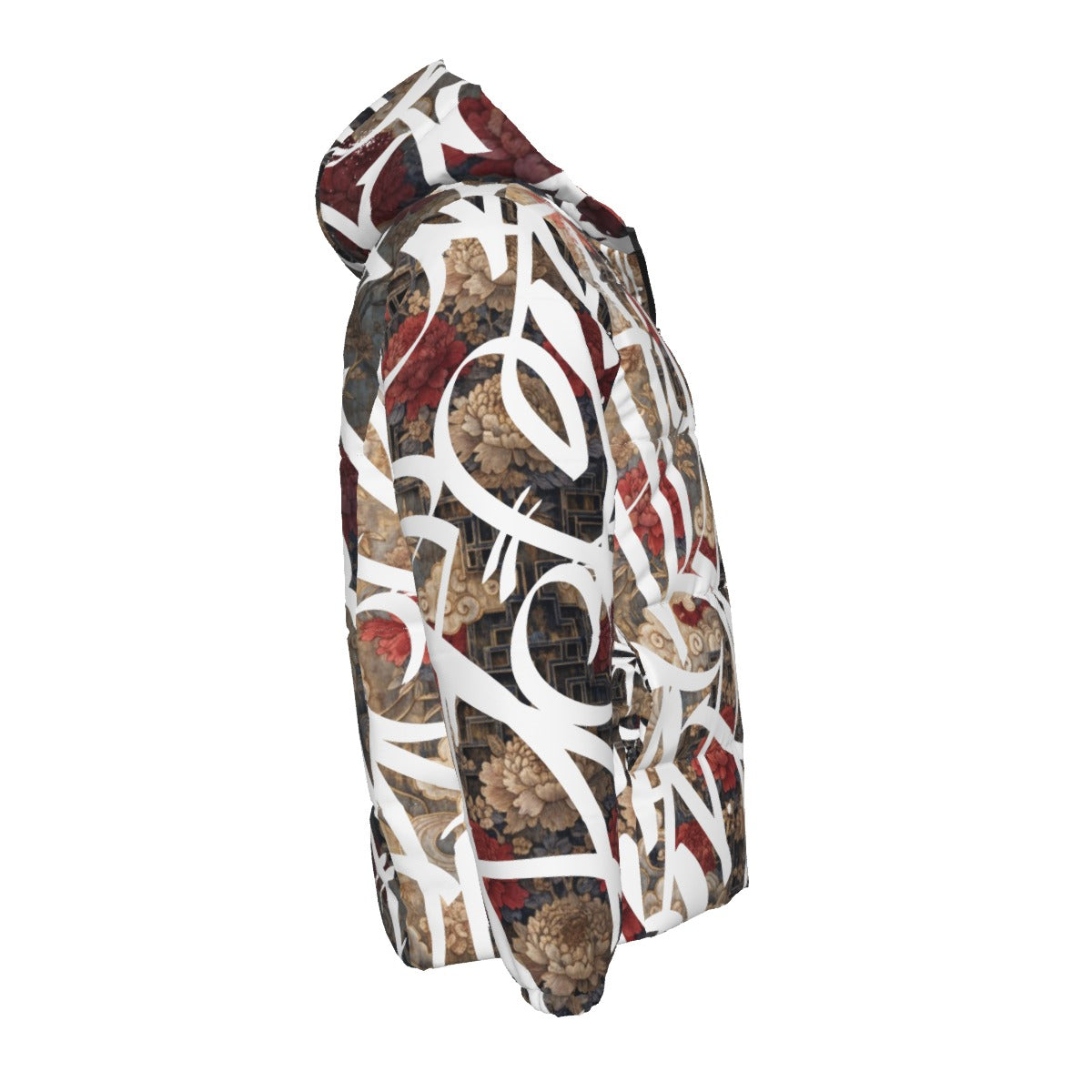 BAY CONNECT BIG WHITE TAGS OVER DARK ROSE DOWNLOW JACKET