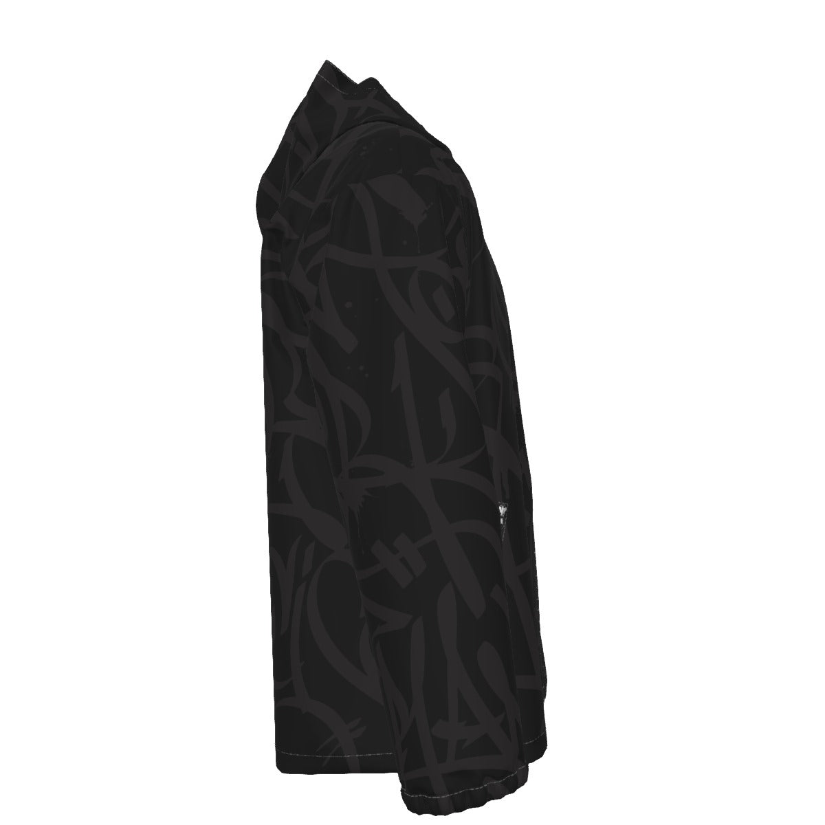 All-Over Print Men's Hooded Zipper Windproof Jacket