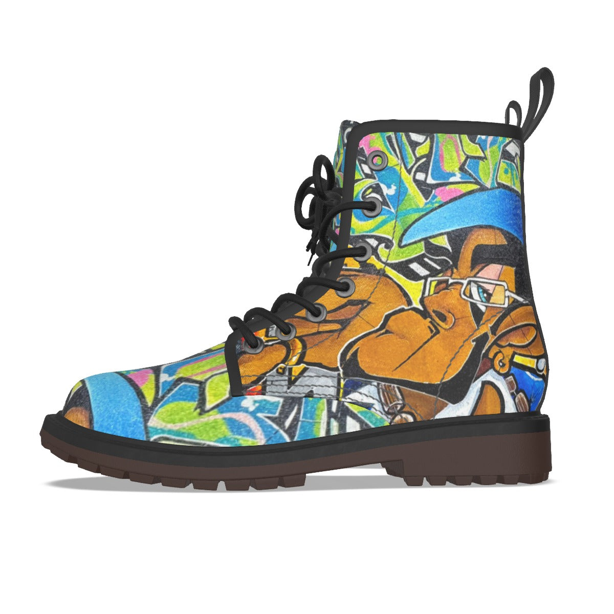 All-Over Print Men's Martin Short Boots