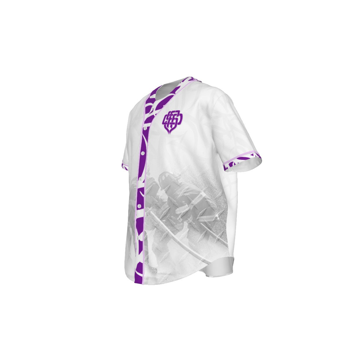 All-Over Print Men's Short Sleeve Baseball Jersey With Pinstripes