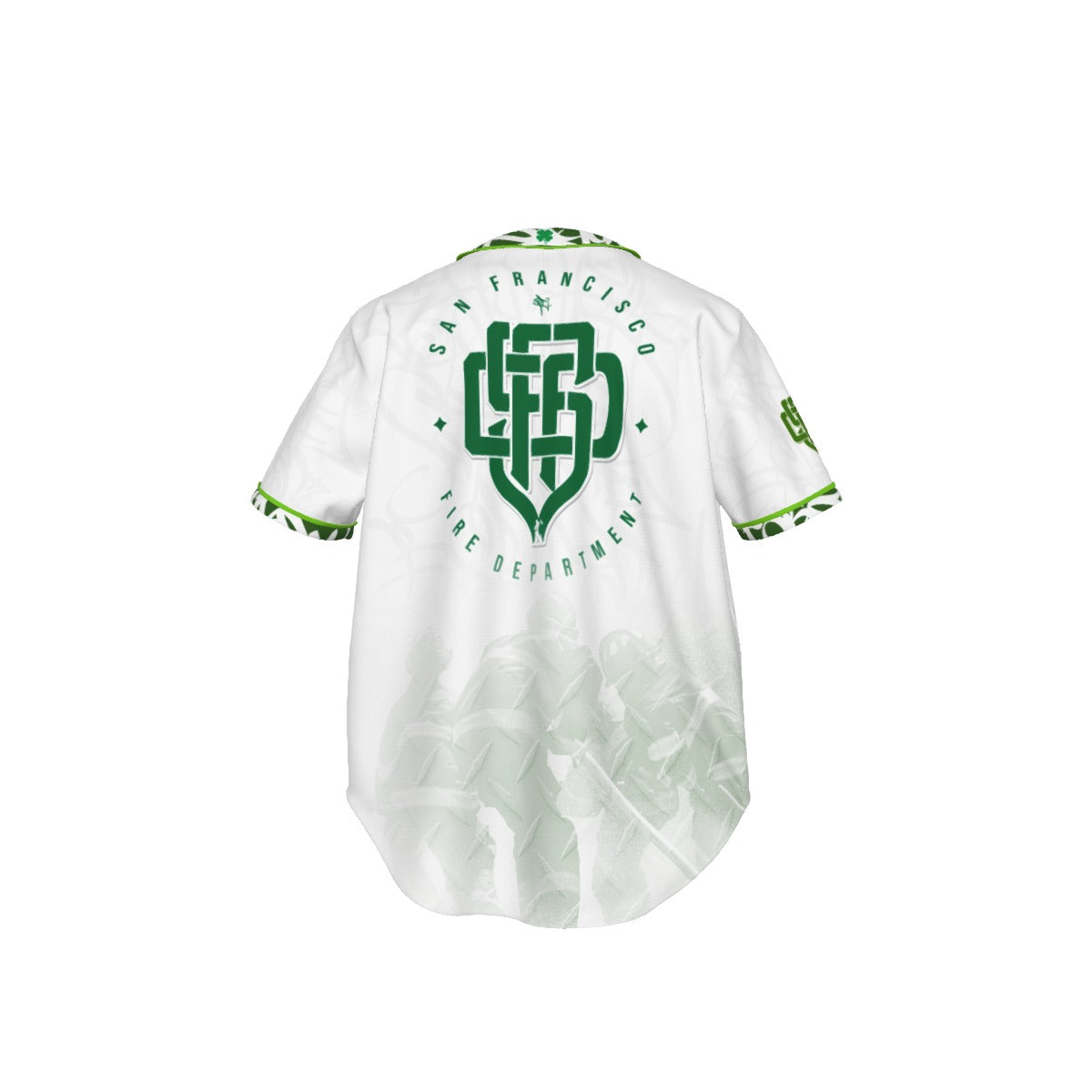 New SFFD Monogram Baseball Jersey (Green)