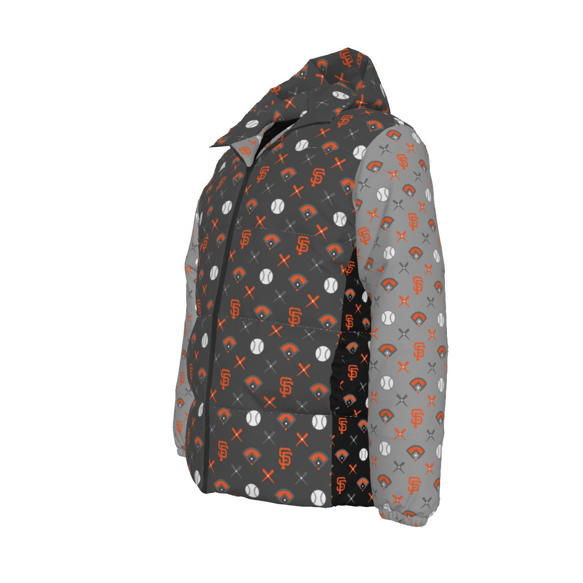 GIANTS PATTERN ON DOWNLOW PUFFER JACKET - 002