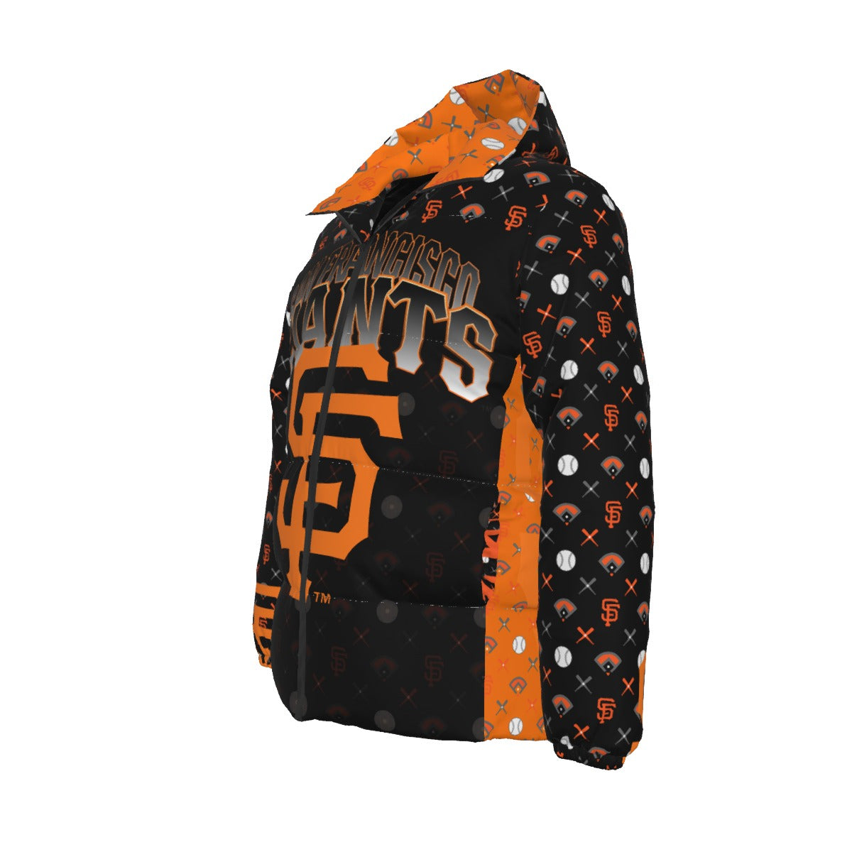 GIANTS PATTERN BLACK DOWNLOW UNISEX JACKET