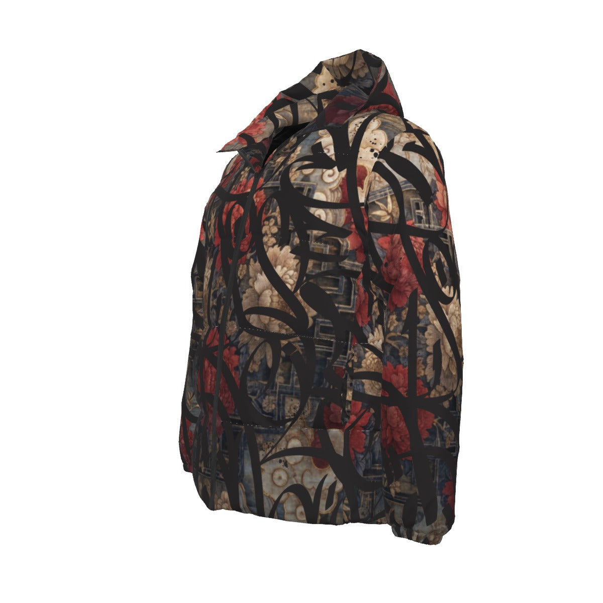 BAY CONNECT BIG BLACK TAGS OVER DARK ROSE DOWNLOW JACKET