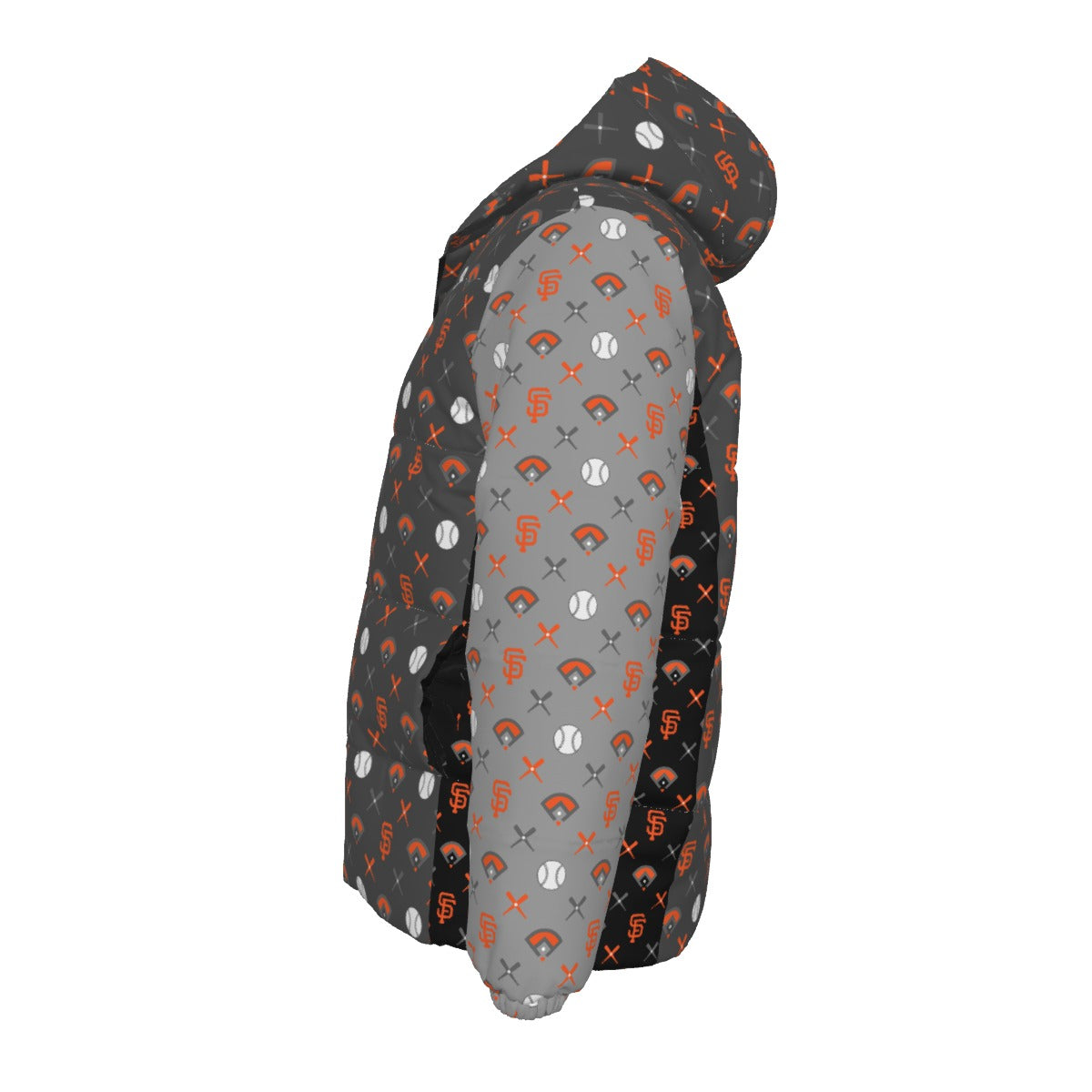 GIANTS PATTERN ON DOWNLOW PUFFER JACKET - 002