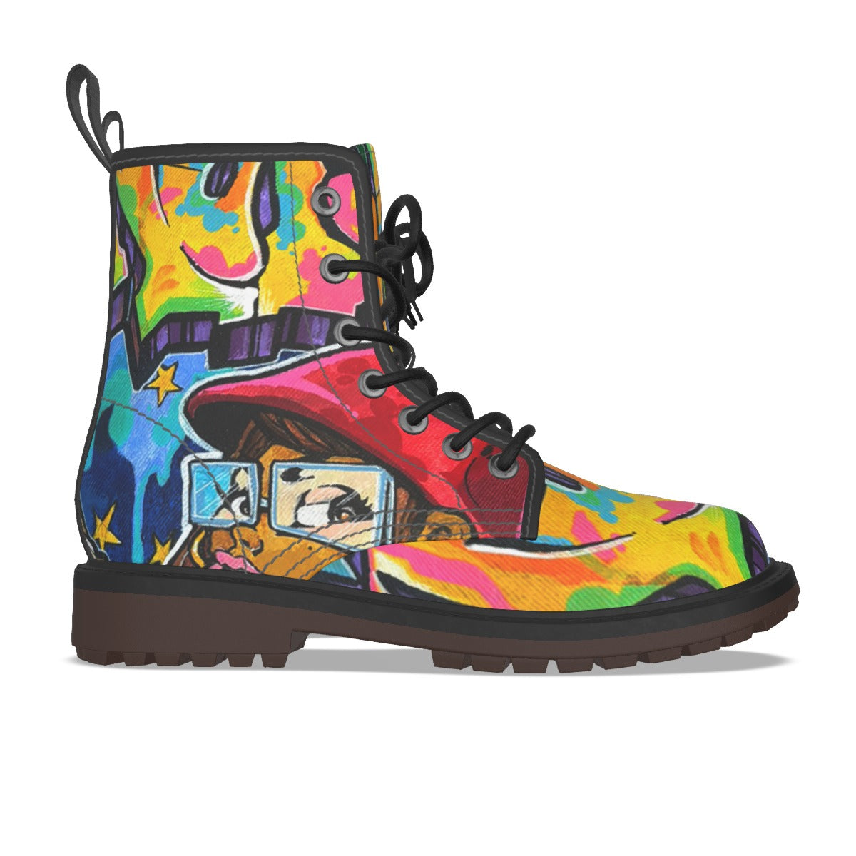 All-Over Print Men's Martin Short Boots