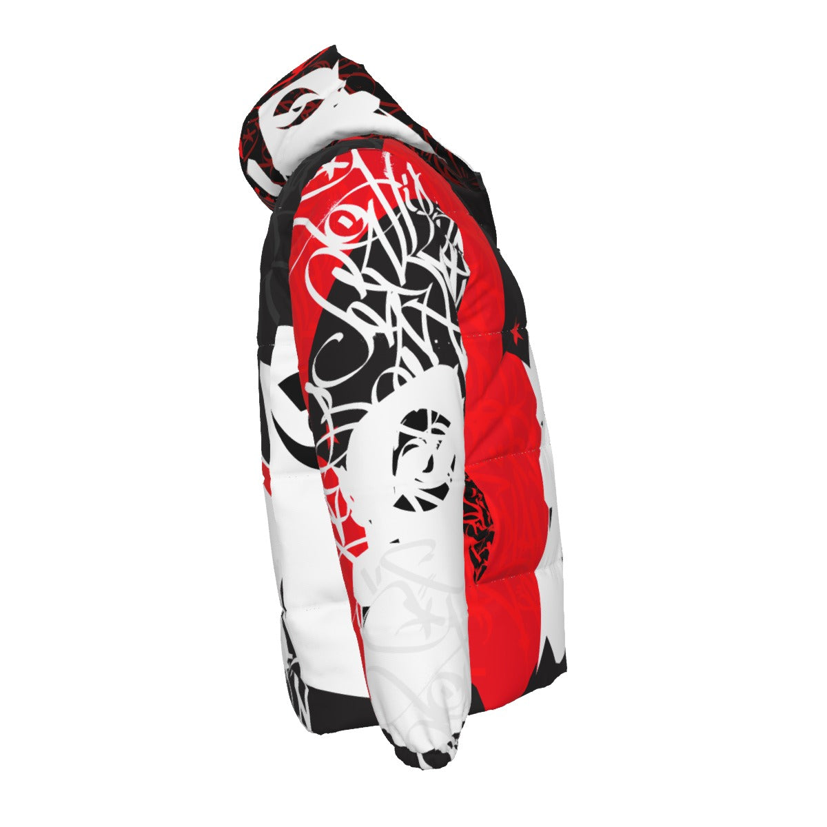 Crayone B-boy Downlow Jacket (Red Black White) - 001