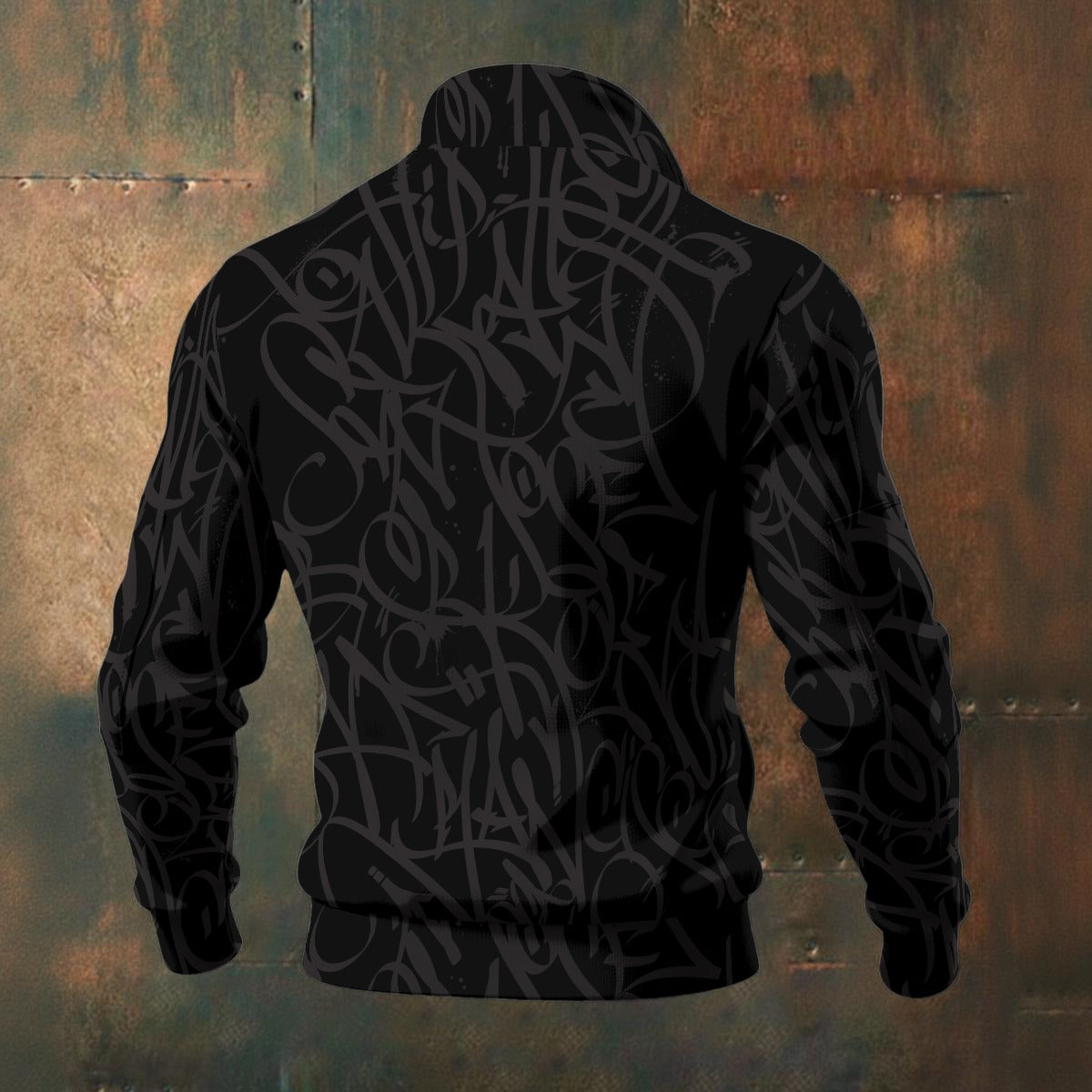 All-Over Print Men's Thick Knit Fleece Jacket