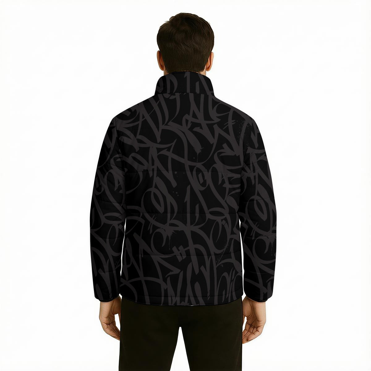 All Over Print Warm Quilted Polyester Jacket