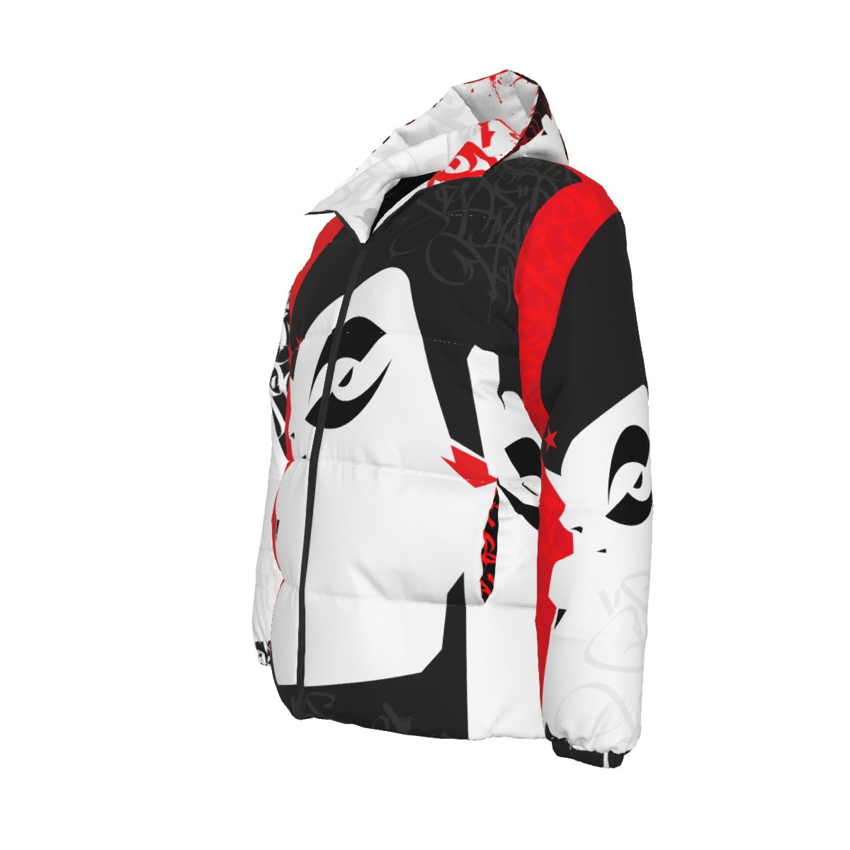 Crayone B-boy Downlow Jacket (Red Black White) - 001