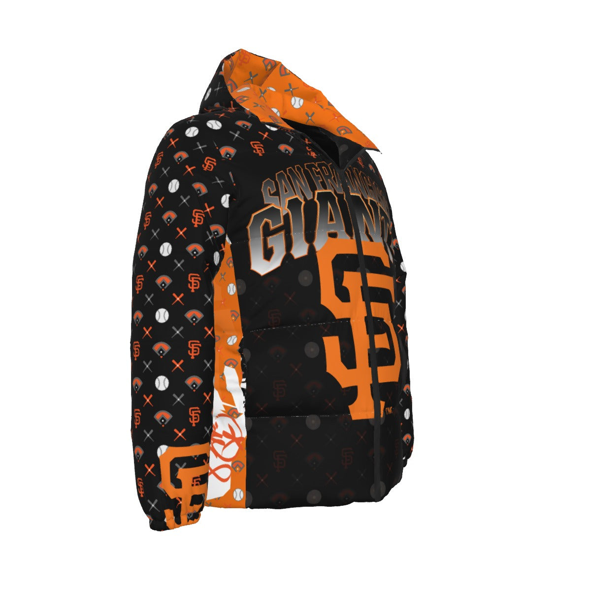 GIANTS PATTERN BLACK DOWNLOW UNISEX JACKET