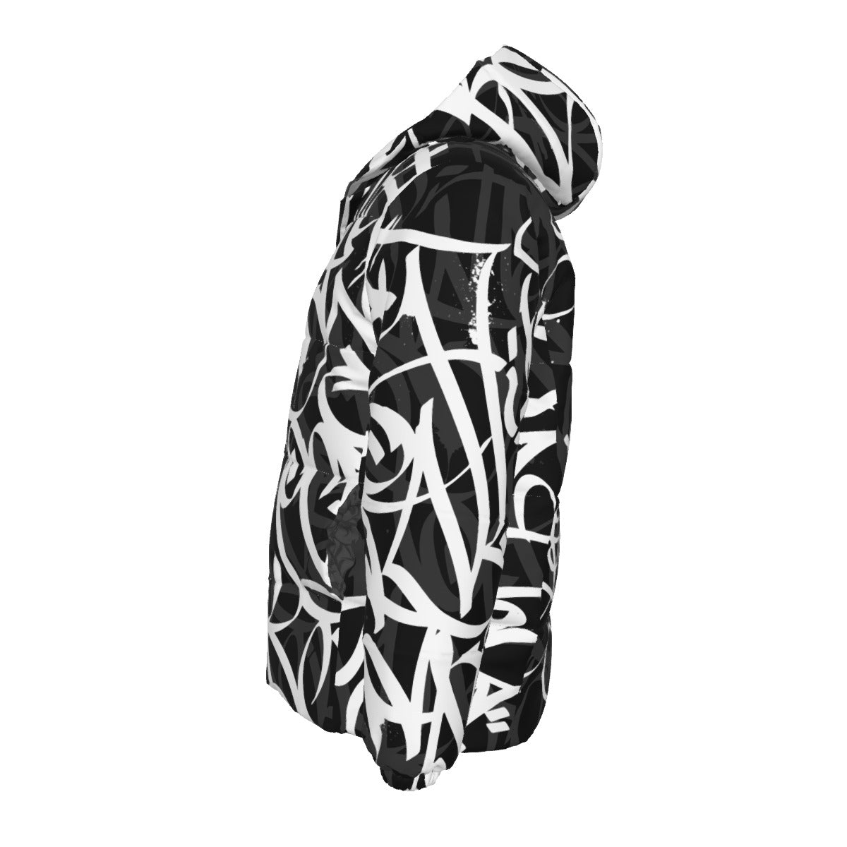 BAY CONNECT PUFFER JACKET (WHITE OVER BLACK W/SHADOW)