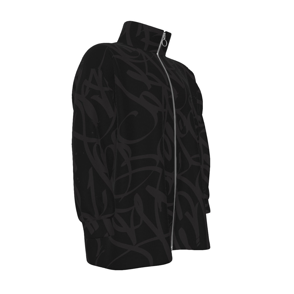 All-Over Print Unisex Stand Collar Zipped Jacket