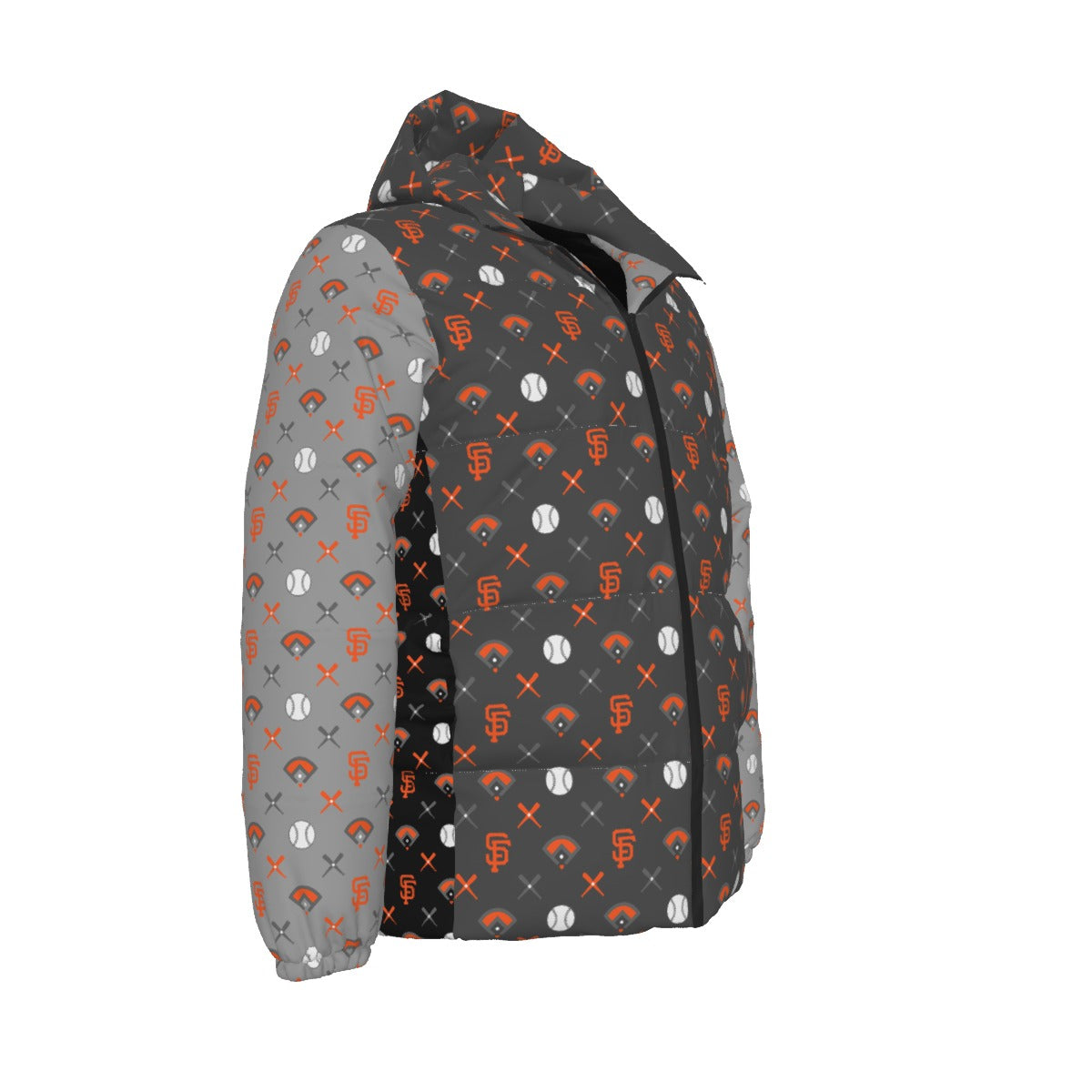 GIANTS PATTERN ON DOWNLOW PUFFER JACKET - 002