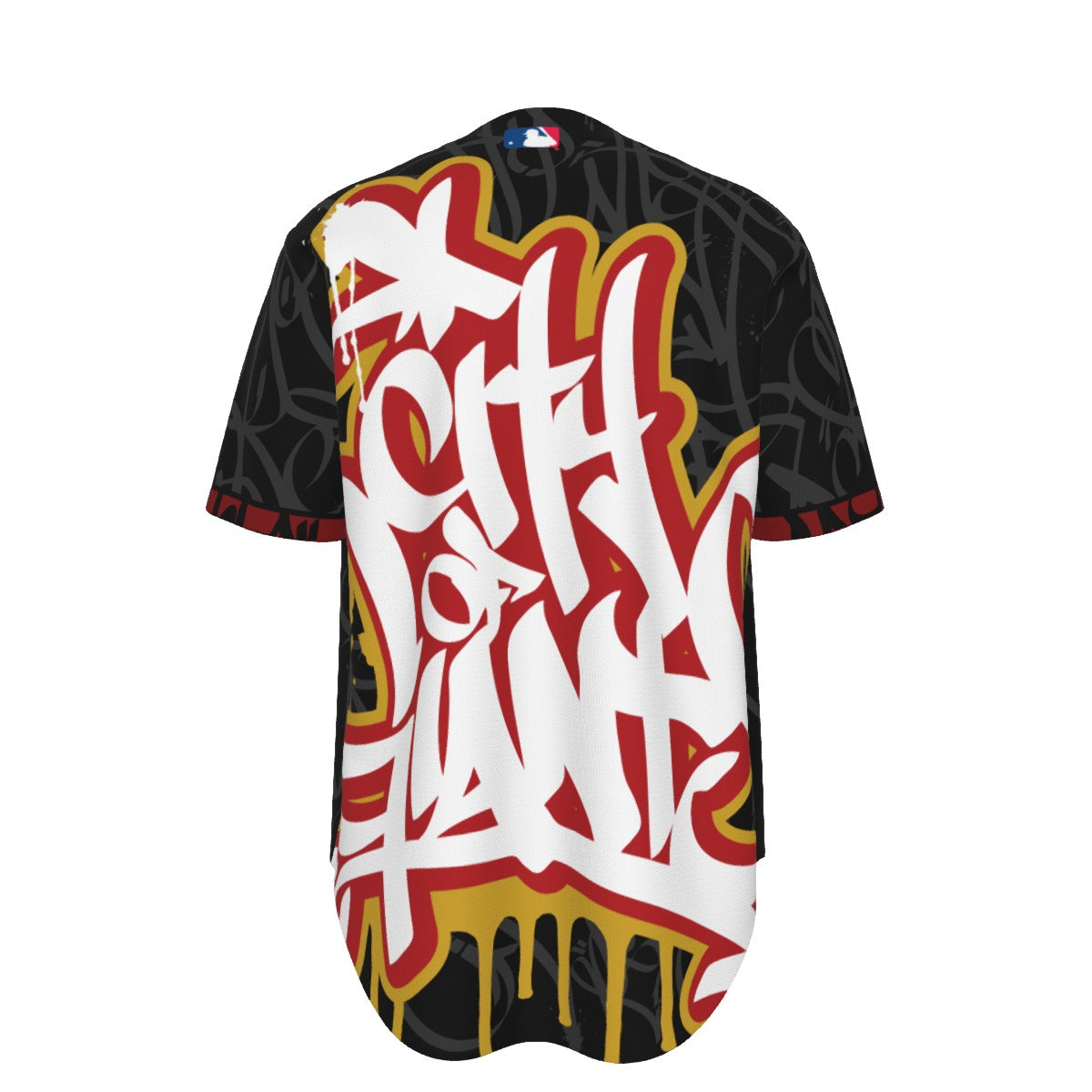 City of Giants Short Sleeve Baseball Jersey (Black-001)