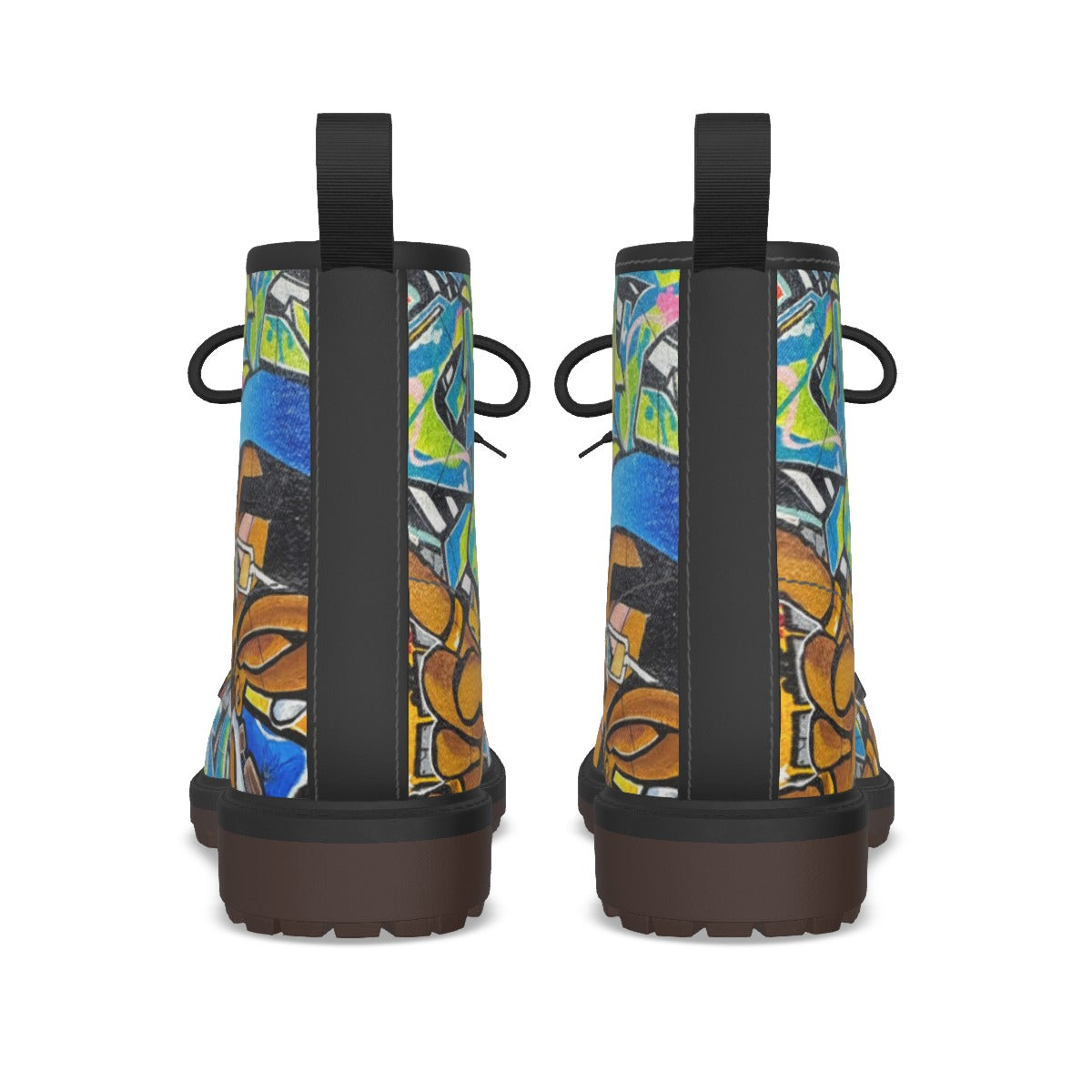 All-Over Print Men's Martin Short Boots