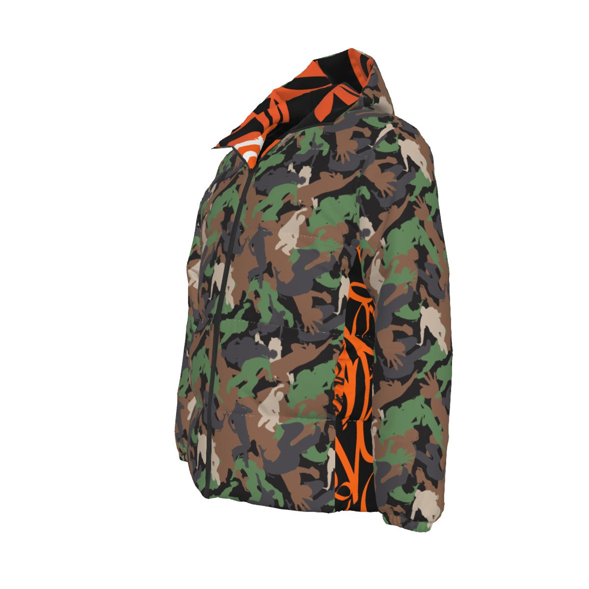 4 ELEMENTS CAMO JACKET (Orange & Black)