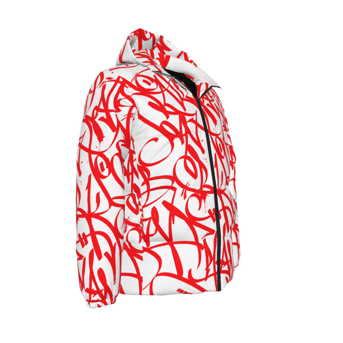 BAY CONNECT PUFFER JACKET (Red over White)