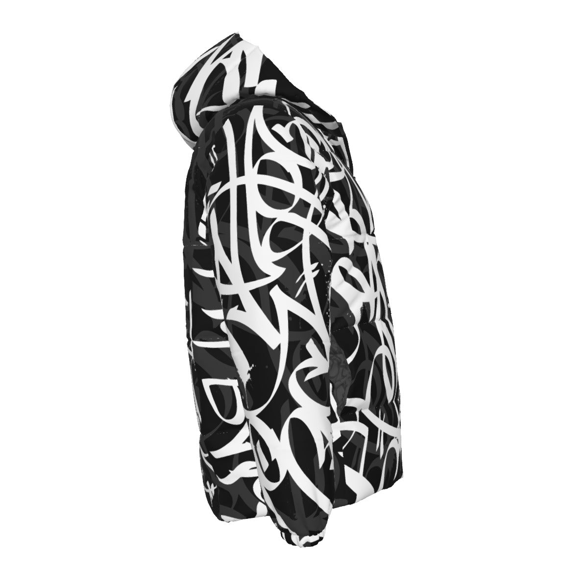 BAY CONNECT PUFFER JACKET (WHITE OVER BLACK W/SHADOW)