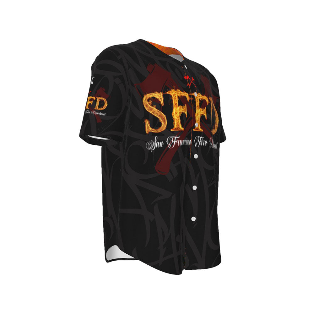 All-Over Print Men's Short Sleeve Baseball Jersey