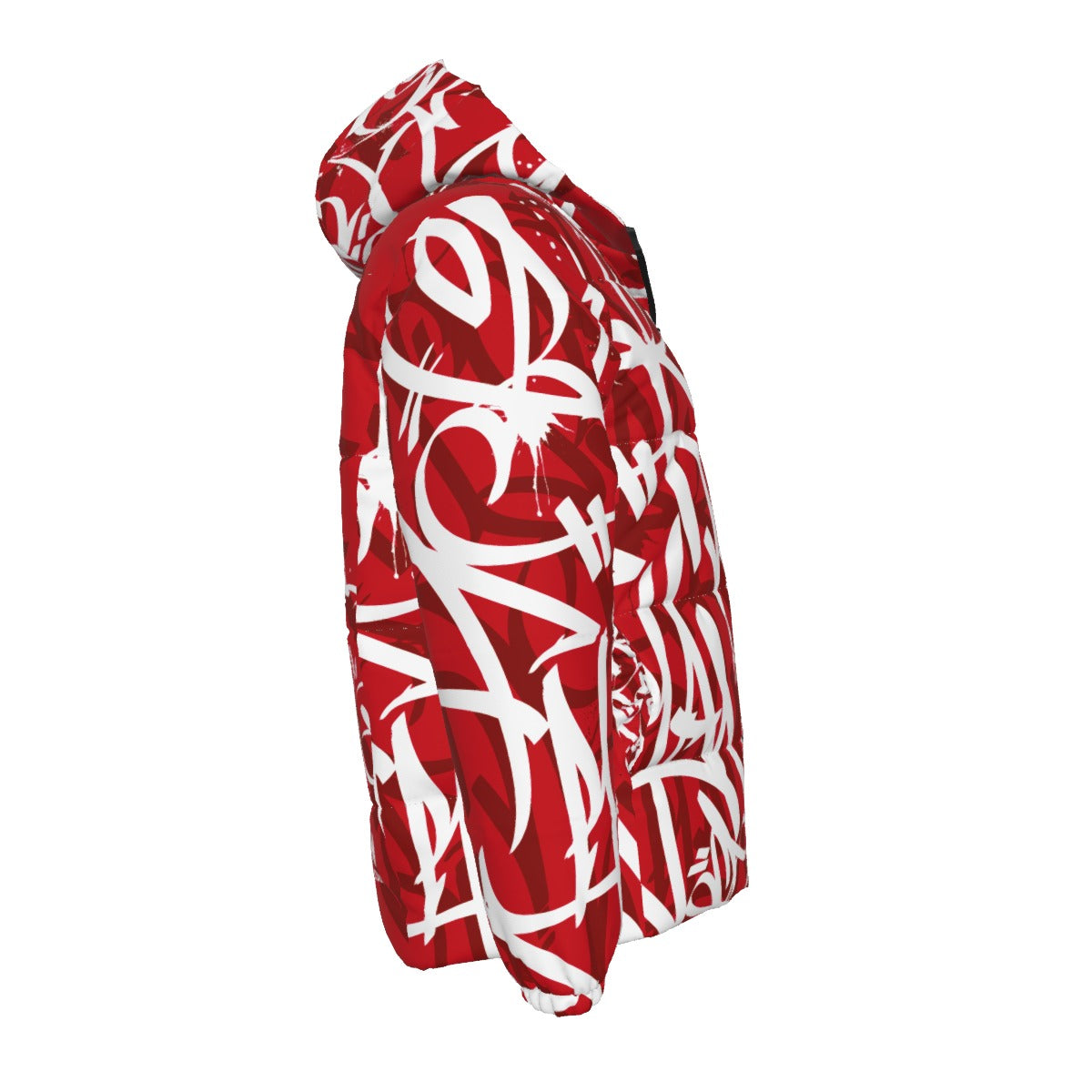 BAY CONNECT PUFFER JACKET (White over Red w/ Shadow) - 001