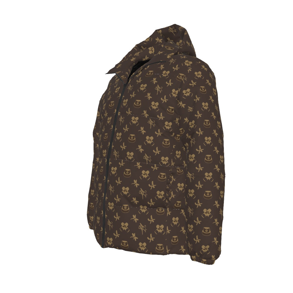 GIANTS PATTERN ON DOWNLOW PUFFER JACKET - 004