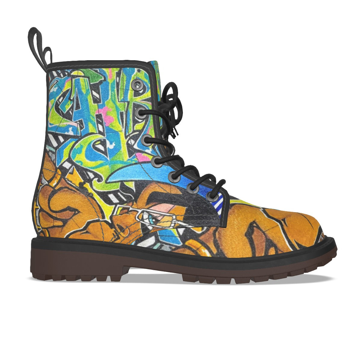 All-Over Print Men's Martin Short Boots