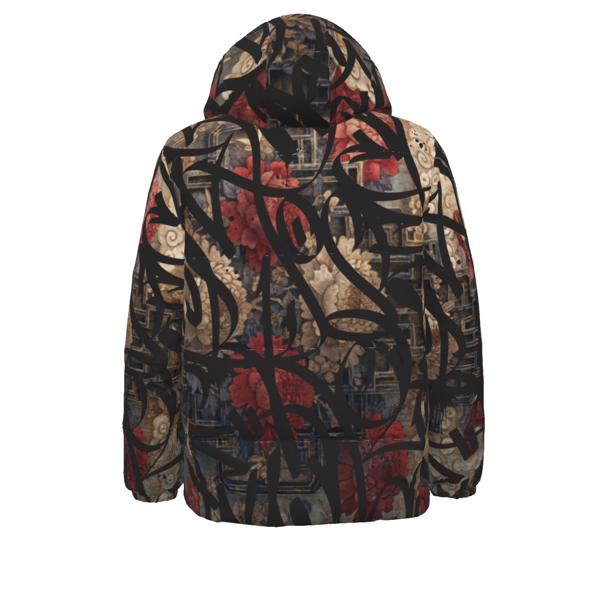 BAY CONNECT BIG BLACK TAGS OVER DARK ROSE DOWNLOW JACKET