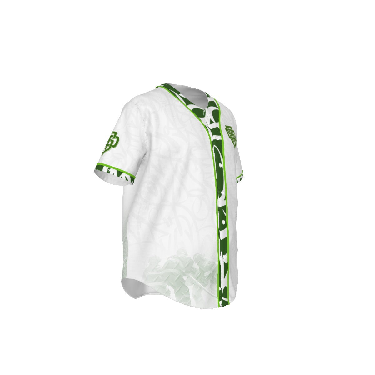 New SFFD Monogram Baseball Jersey (Green)