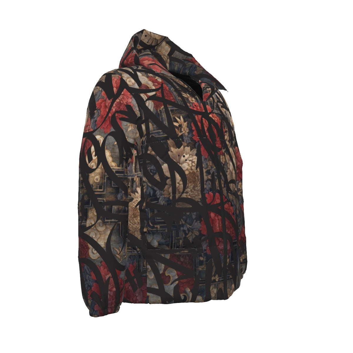 BAY CONNECT BIG BLACK TAGS OVER DARK ROSE DOWNLOW JACKET
