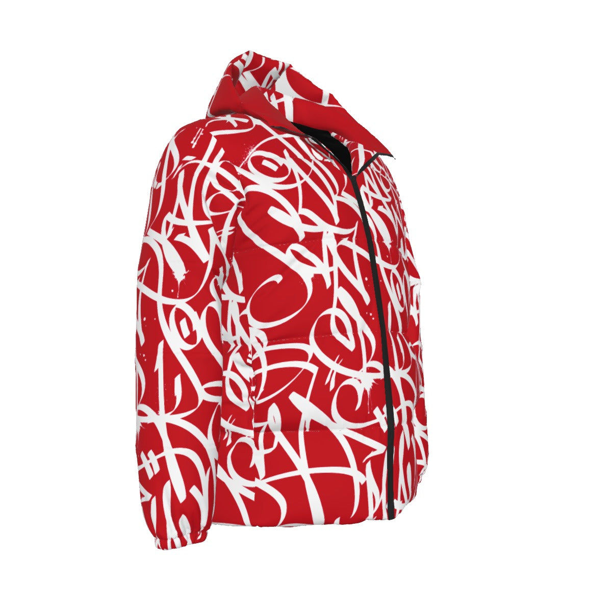 BAY CONNECT PUFFER JACKET (White over Red)