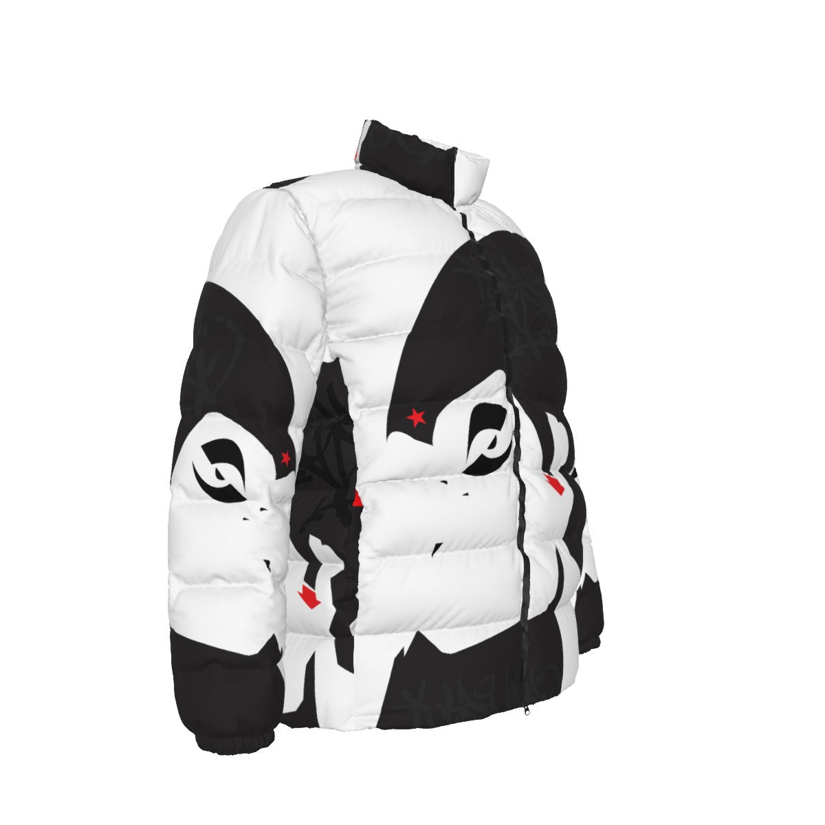 All-Over Print Unisex Stand collar slim down jacket