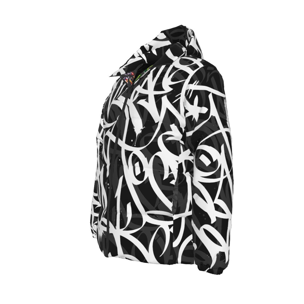 BAY CONNECT PUFFER JACKET (WHITE OVER BLACK W/SHADOW)