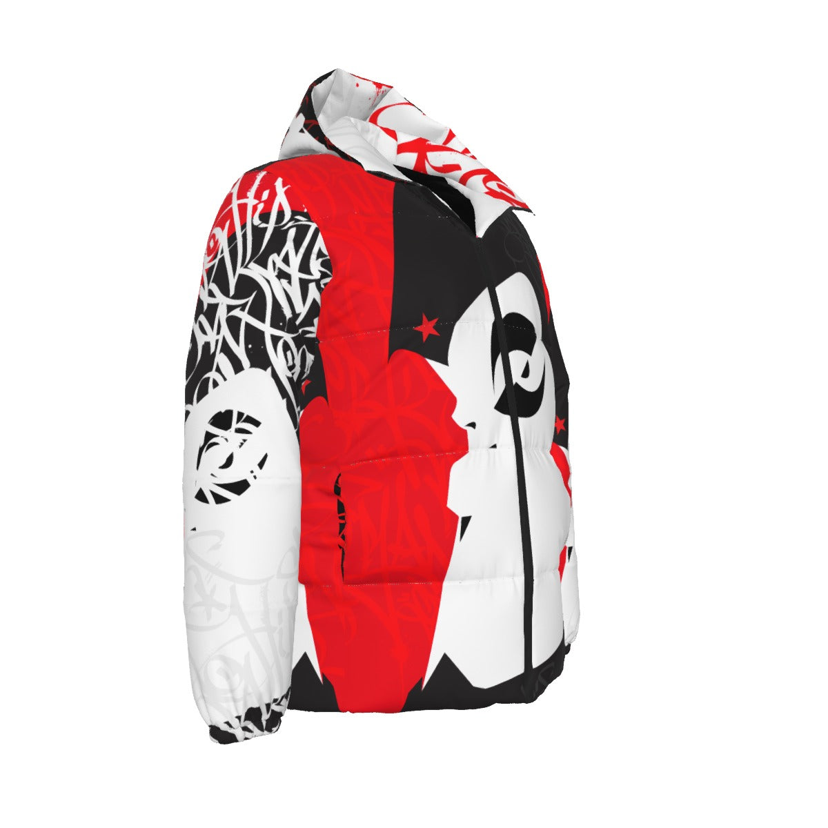 Crayone B-boy Downlow Jacket (Red Black White) - 001