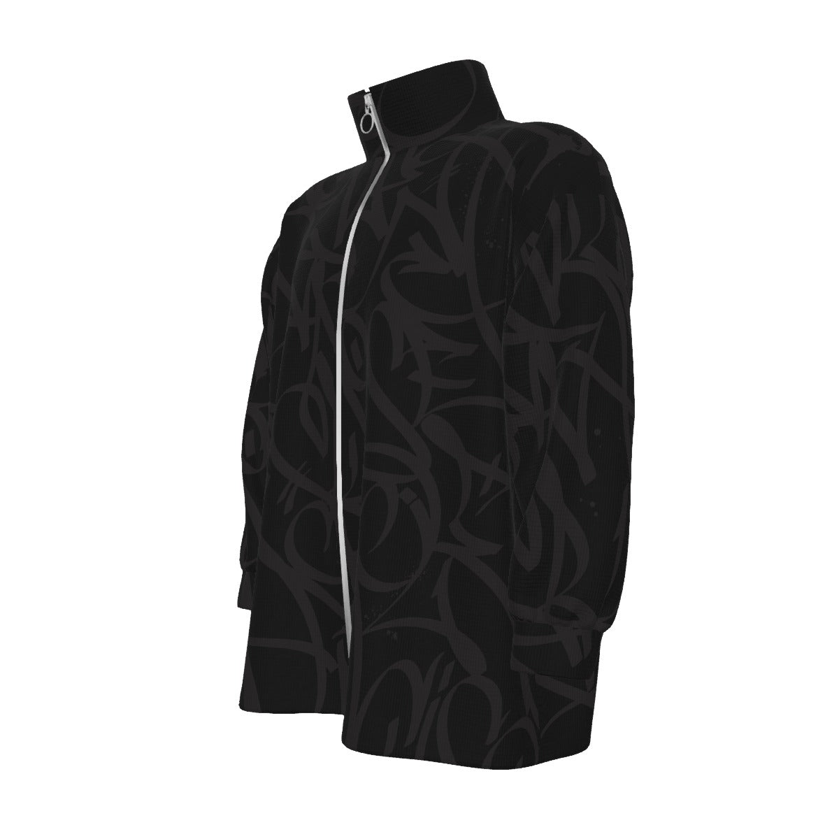 All-Over Print Unisex Stand Collar Zipped Jacket