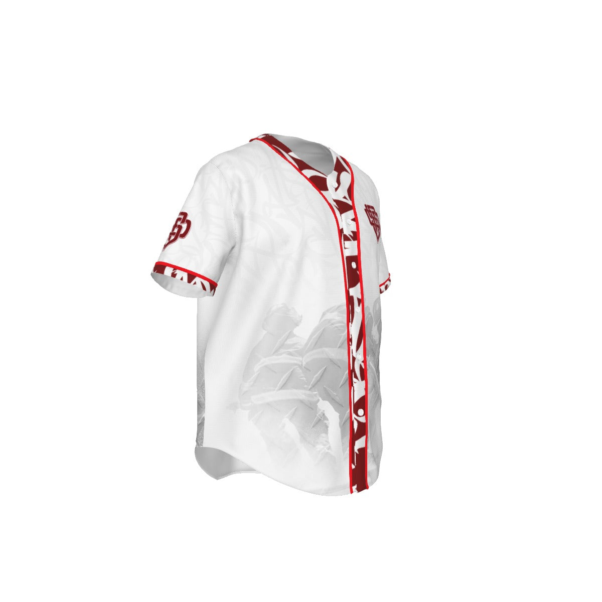 New SFFD Monogram Baseball Jersey (Red)