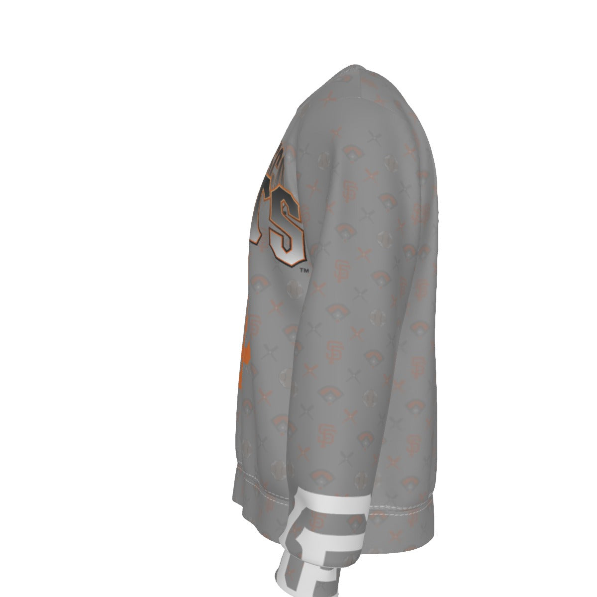 GIANTS HEAVY FLEECED OUT GRAY SWEATSHIRT - 001